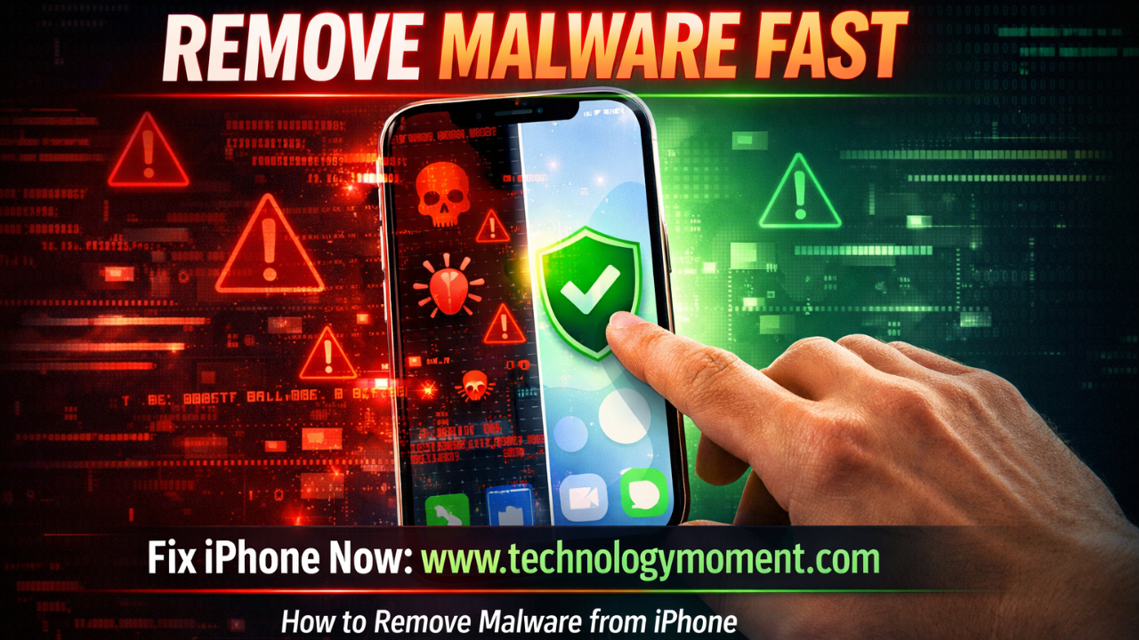 A user How to Remove Malware from iPhone by following step-by-step security actions like deleting suspicious apps, clearing cache, and updating iOS to protect personal data and improve device performance.