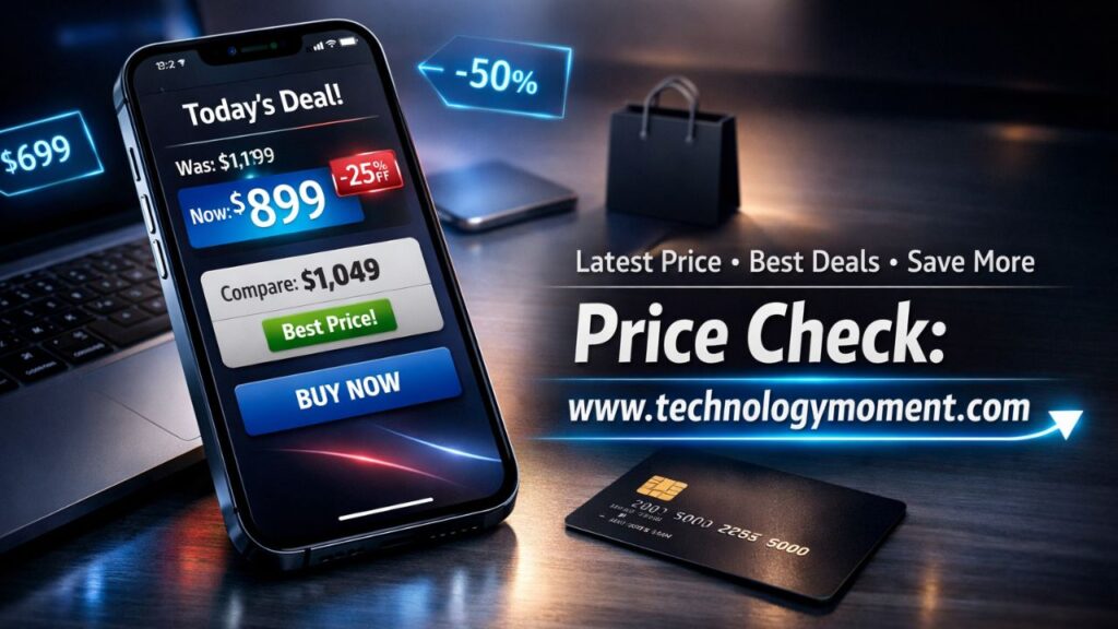 iPhone 13 Pro Max Price showing latest price today with discount tags and buying guide elements, illustrating best deals, EMI options, and current market pricing in India