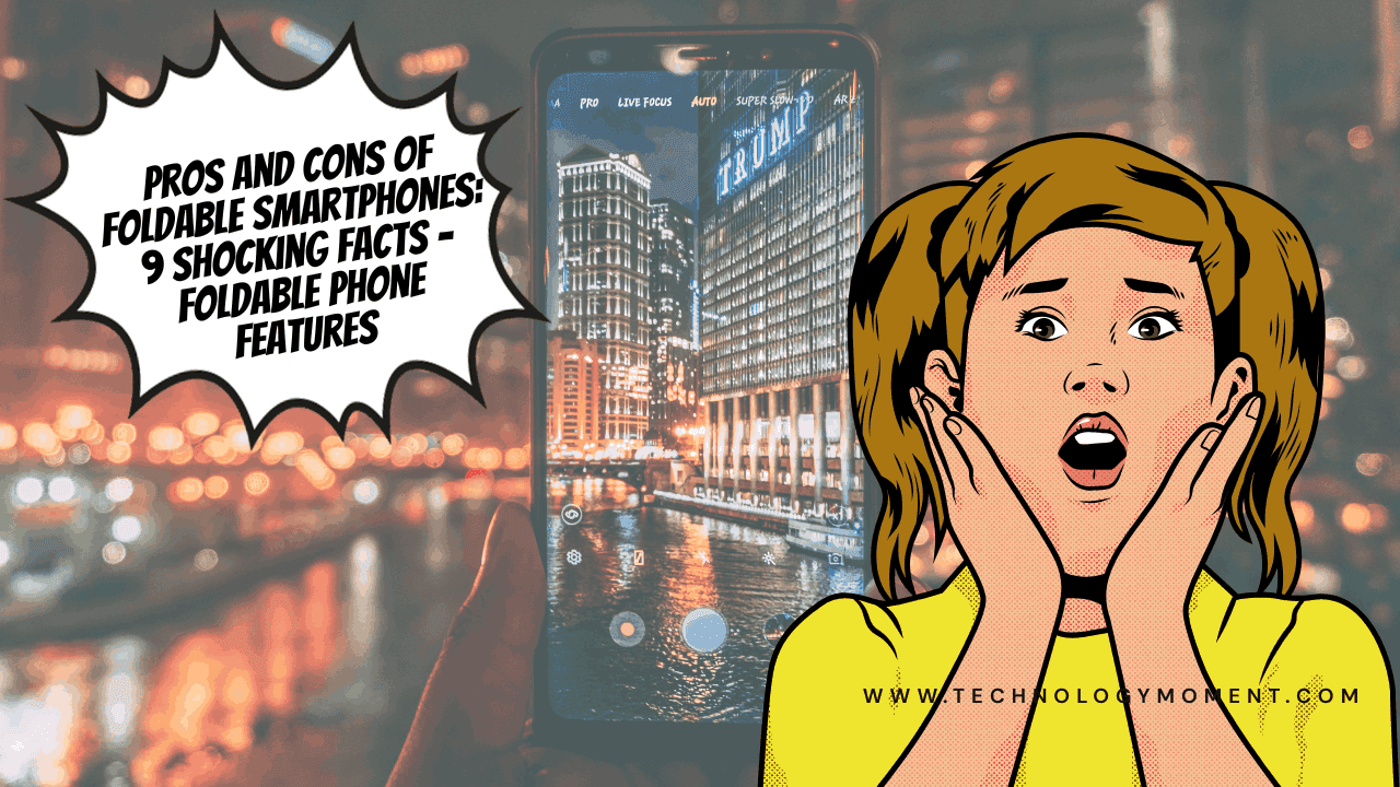 Foldable smartphone displaying multitasking apps, showcasing pros and cons of foldable smartphones: 9 shocking facts
