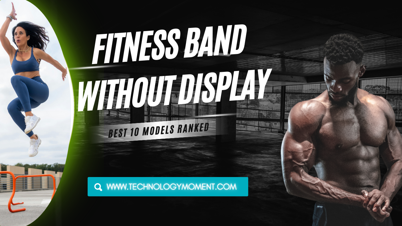 Fitness band without display on wrist showing step tracking and heart rate monitoring