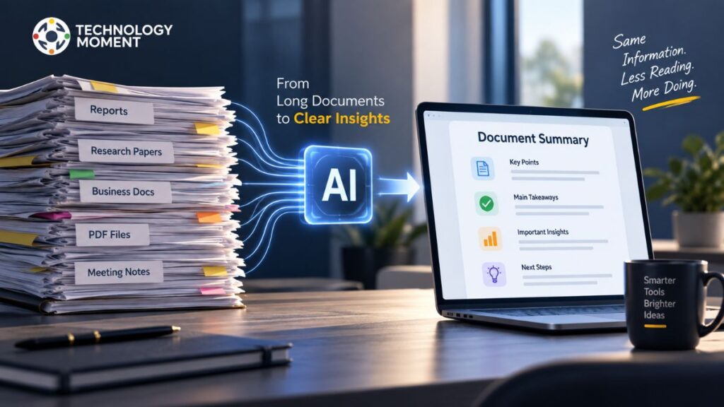 AI Document Summarization transforms long documents into clear, concise summaries using artificial intelligence.