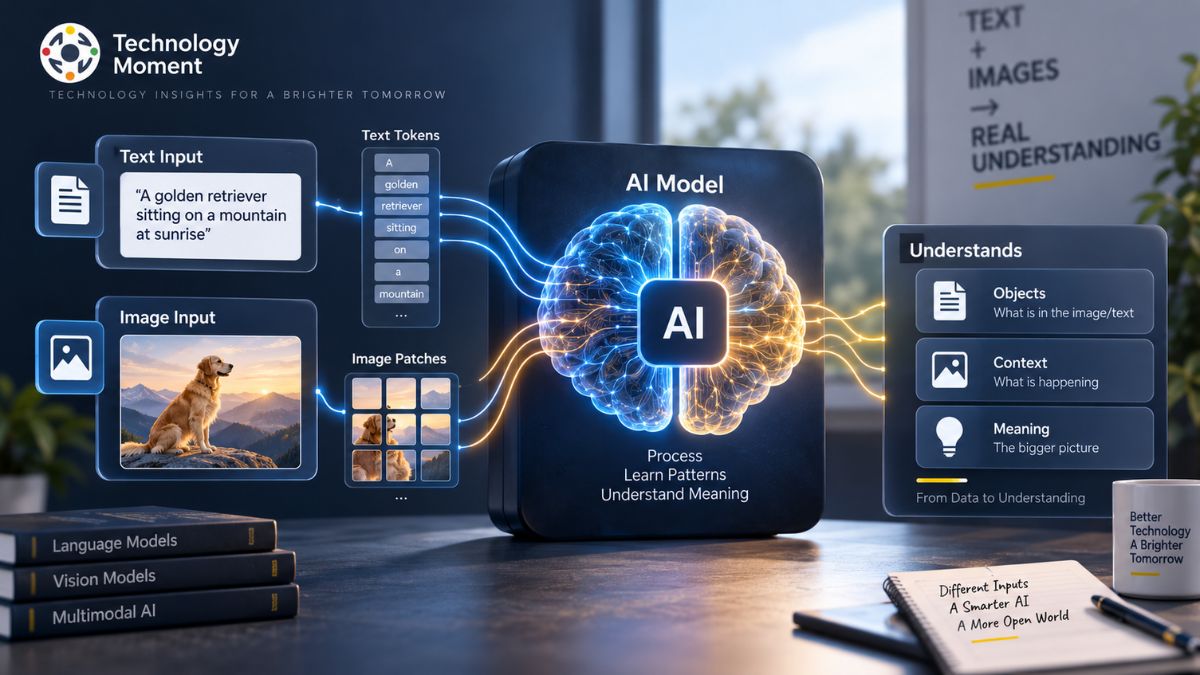 How AI Models Understand Text and Images through tokens, image patches, and multimodal AI processing.