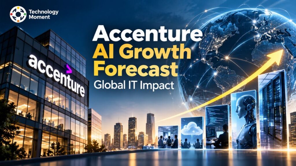 Accenture AI Growth Forecast showing AI-driven growth and its potential impact on the global IT industry.