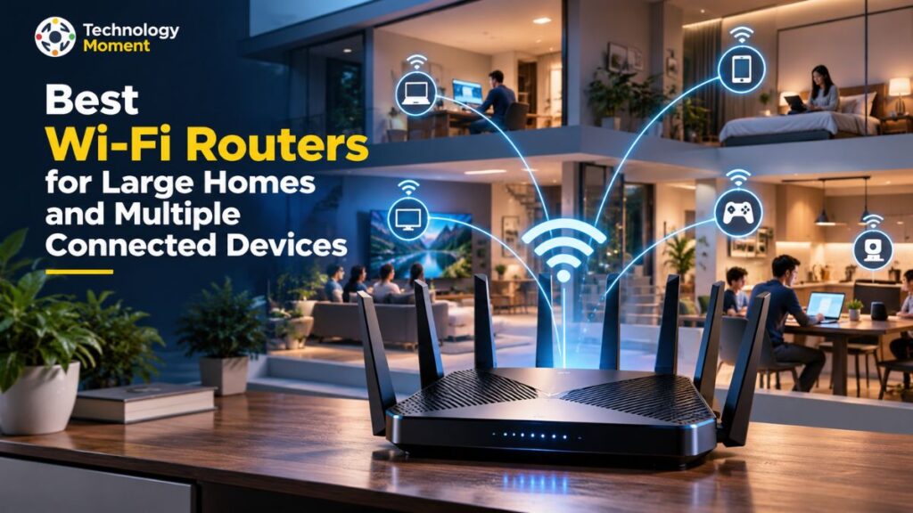 Best Wi-Fi Routers for Large Homes with reliable whole-home coverage and multiple connected devices.