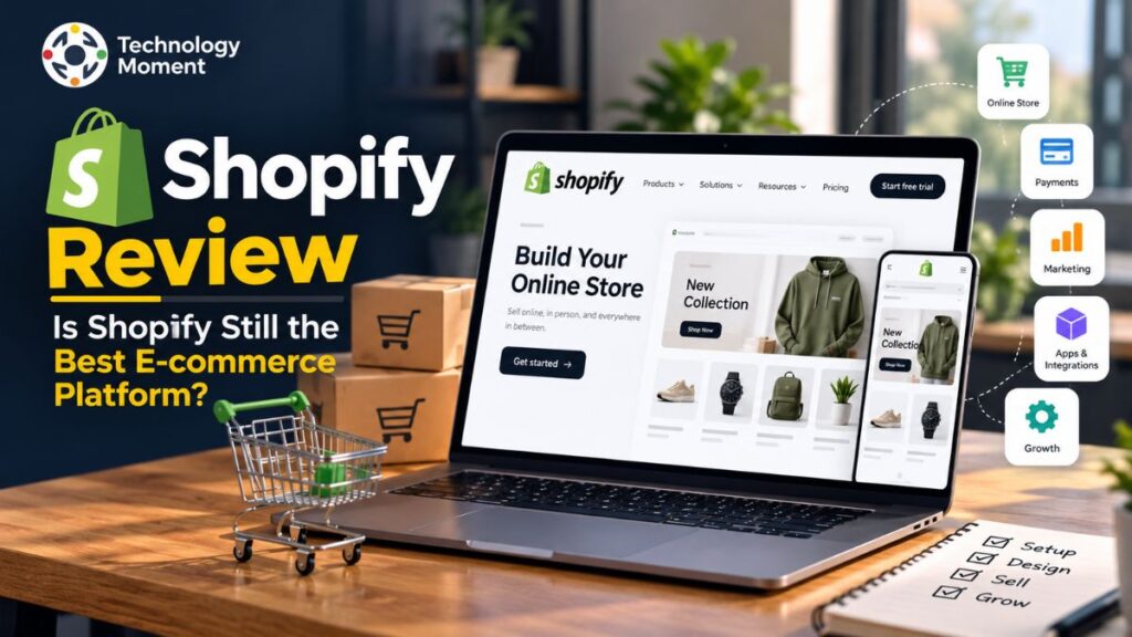 Shopify Review: E-commerce platform for building and managing an online store.
