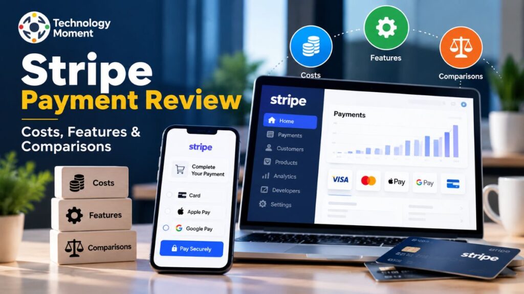 Stripe Payment Review of payment processing features, costs, and comparisons for businesses.