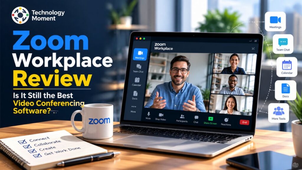 Zoom Workplace Review of video conferencing software for virtual meetings and team collaboration.