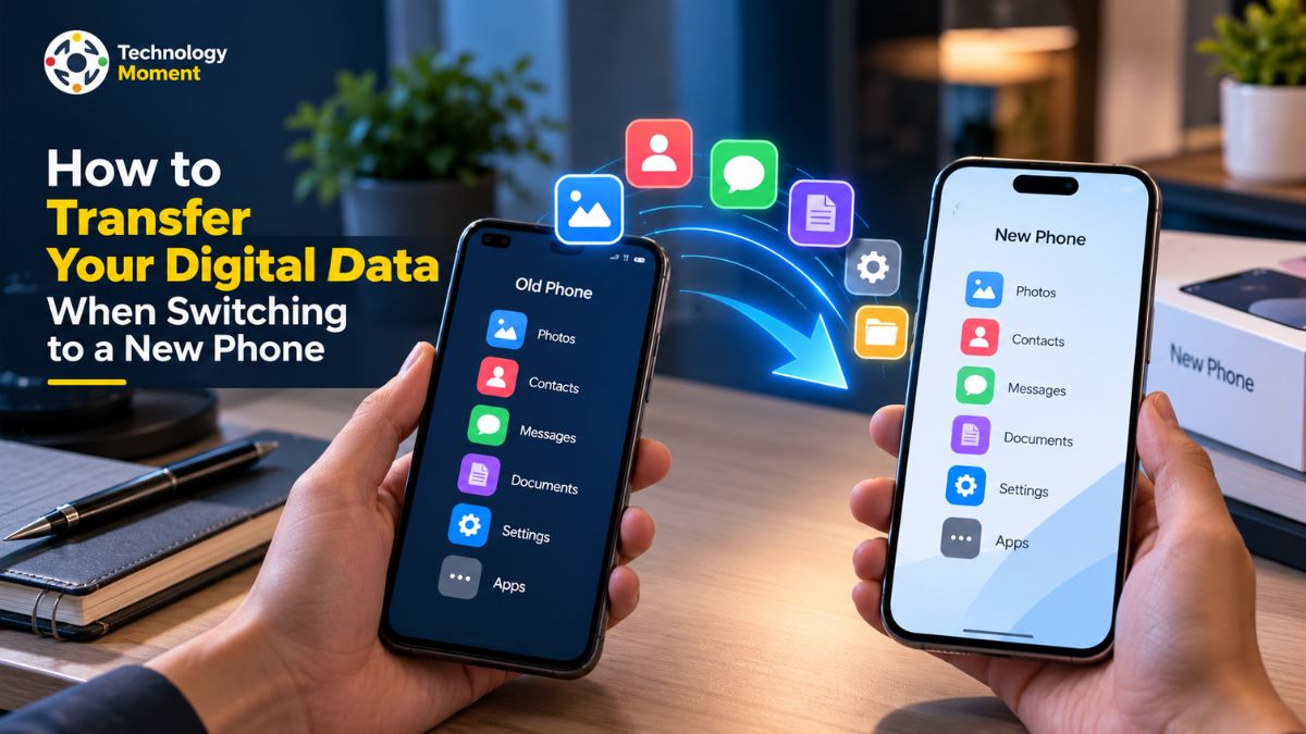 How to transfer data to a new phone using a secure smartphone-to-smartphone data transfer process.